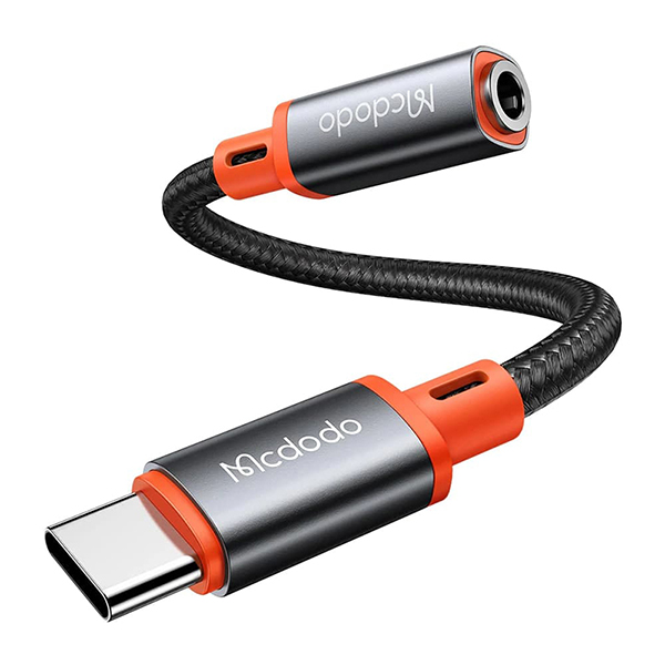 مبدل USB-C به جک 3.5 میلیمتری مک دودو مدل CA-7561 بدون پک